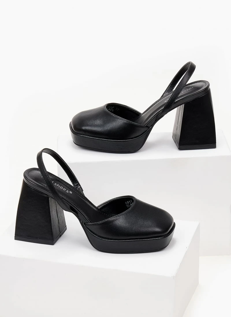 The Fashion Project Γόβες με φιάπα - Μαύρο 4 The Fashion Project Γόβες με φιάπα - Μαύρο - Image 4