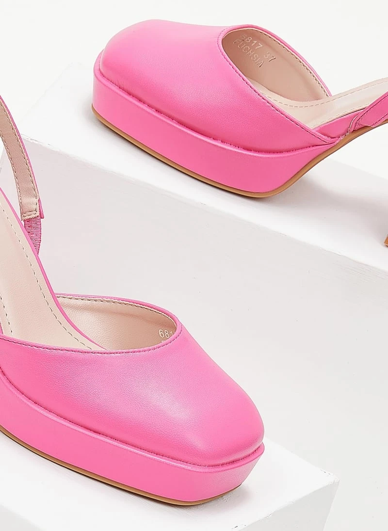 The Fashion Project Γόβες με φιάπα - Φούξια 3 The Fashion Project Γόβες με φιάπα - Φούξια - Image 3