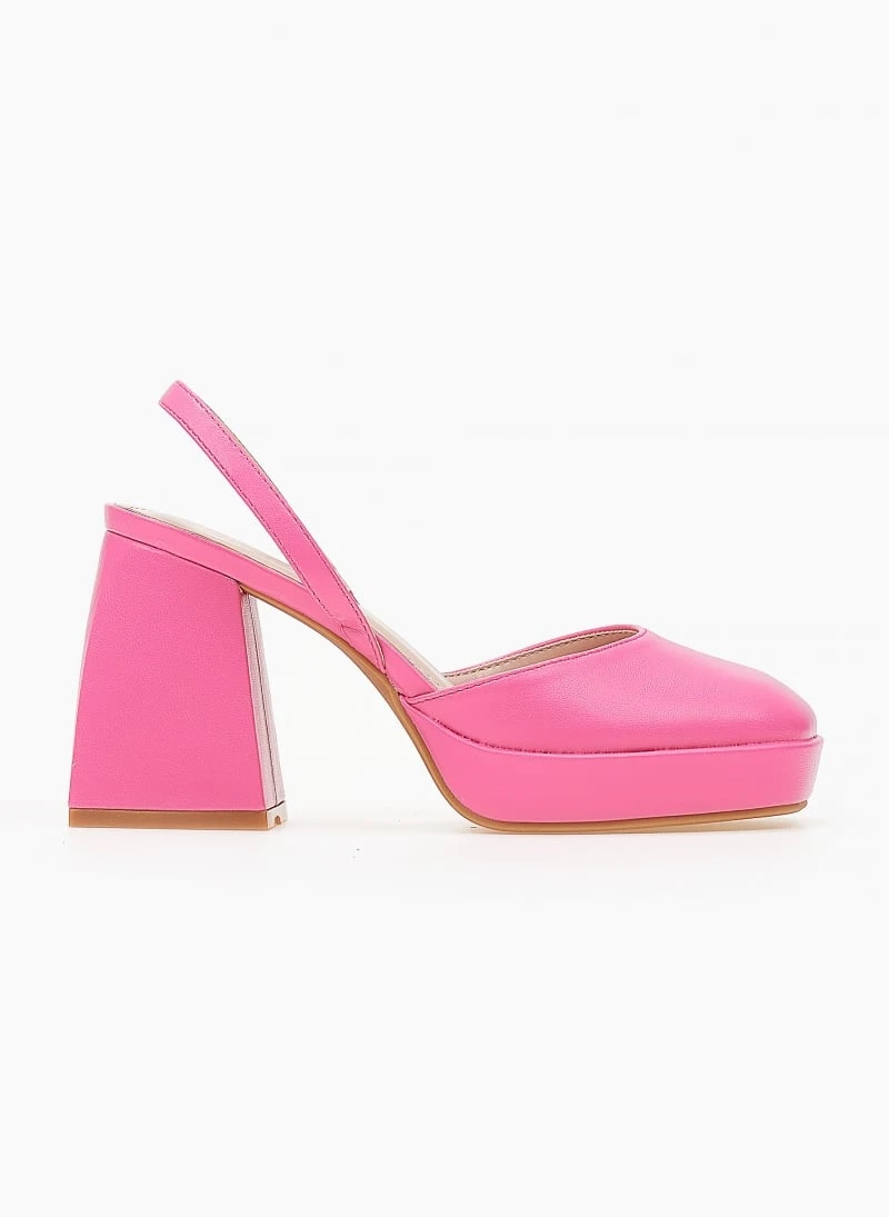 The Fashion Project Γόβες με φιάπα - Φούξια 1 The Fashion Project Γόβες με φιάπα - Φούξια