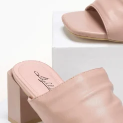 The Fashion Project Mules με φαρδιά φάσα - Nude -Γόβες Εκπτώσεις pedila mules me fardia fasa 87139 94p3