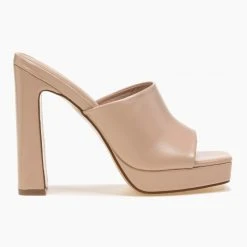 The Fashion Project Mules με χωστή φάσα - Nude -Γόβες Εκπτώσεις pedila mules me xwsti fasa 87556 no91