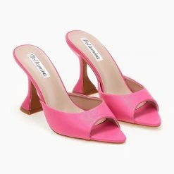 The Fashion Project Mules μυτερά με ιδιαίτερο τακούνι - Φούξια -Γόβες Εκπτώσεις pedila mutera me idiaitero takouni 101448 hw5h