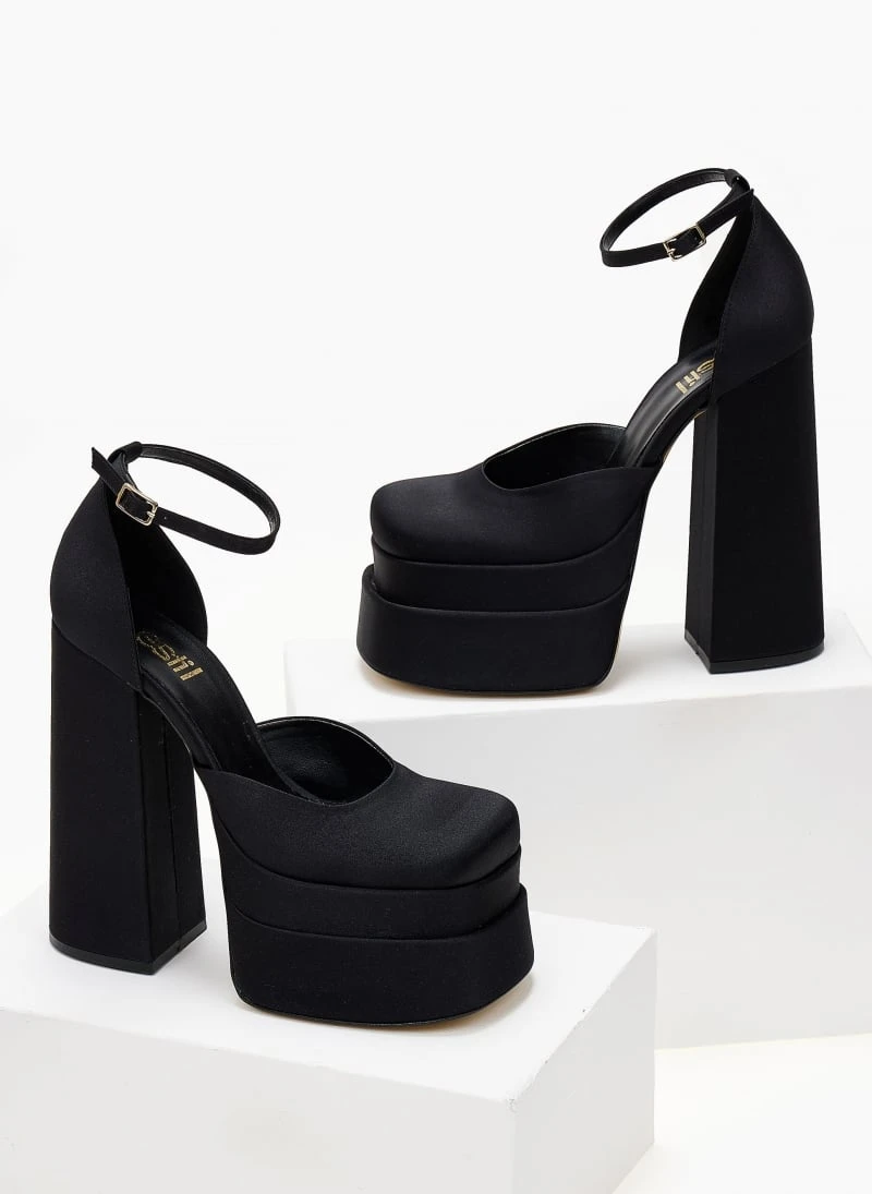 Πέδιλα Platform Estil με μπαρέτα - Μαύρο 6 Πέδιλα Platform Estil με μπαρέτα - Μαύρο - Image 6