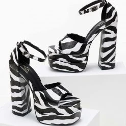 The Fashion Project Πέδιλα Platform με Animal Print - Zebra 9 The Fashion Project Πέδιλα Platform με Animal Print - Zebra -Γόβες Εκπτώσεις pedila platform me animal print 104238 jv6a