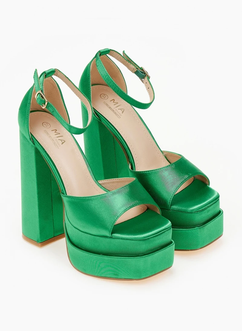 The Fashion Project Πέδιλα Platform με κλειστή φτέρνα - Πράσινο 4 The Fashion Project Πέδιλα Platform με κλειστή φτέρνα - Πράσινο - Image 4