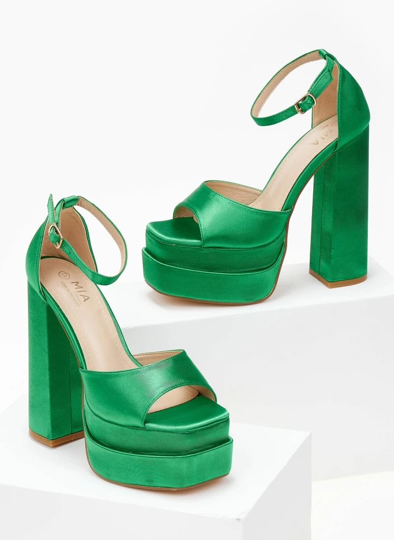 The Fashion Project Πέδιλα Platform με κλειστή φτέρνα - Πράσινο 2 The Fashion Project Πέδιλα Platform με κλειστή φτέρνα - Πράσινο - Image 2