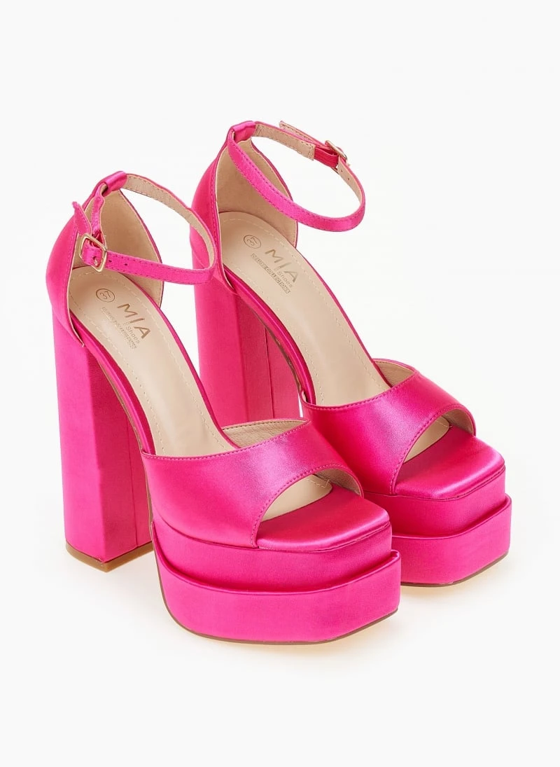 The Fashion Project Πέδιλα Platform με κλειστή φτέρνα - Φούξια 4 The Fashion Project Πέδιλα Platform με κλειστή φτέρνα - Φούξια - Image 4