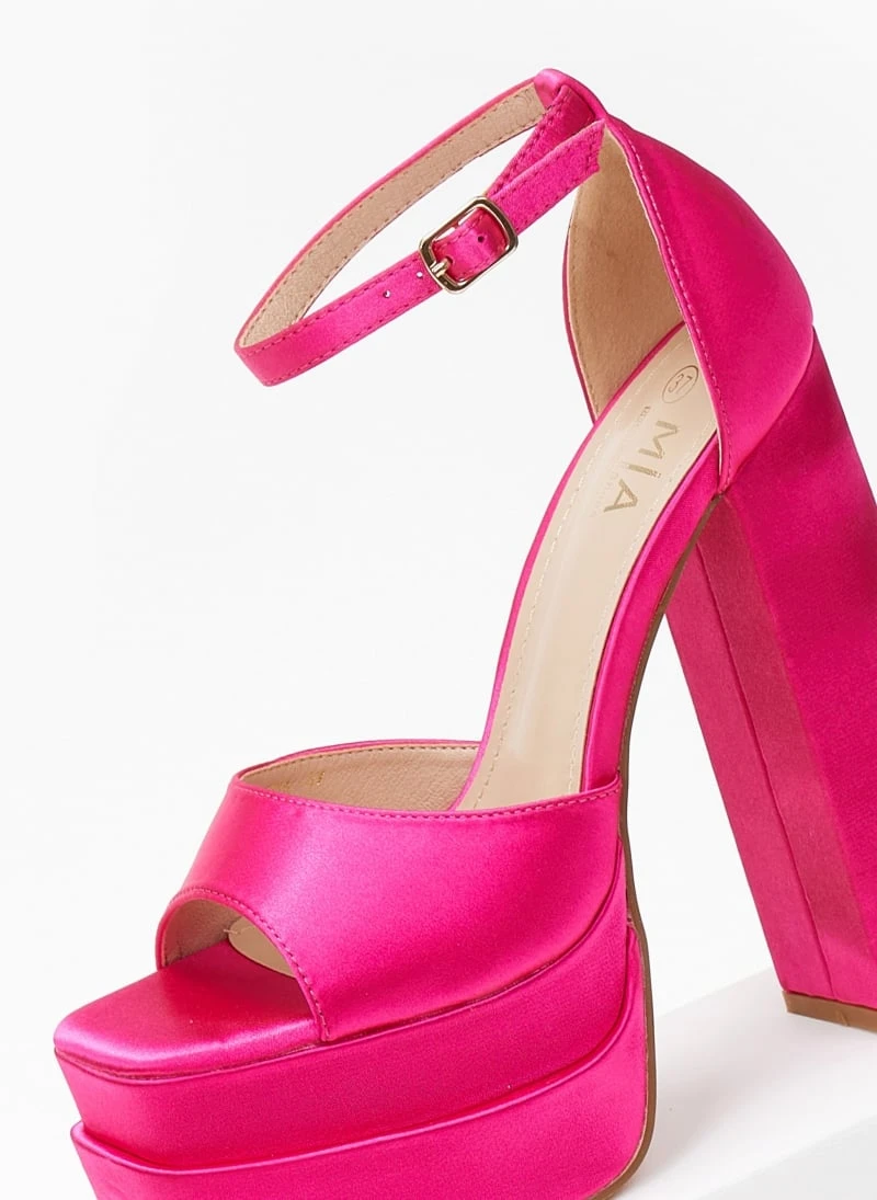 The Fashion Project Πέδιλα Platform με κλειστή φτέρνα - Φούξια 3 The Fashion Project Πέδιλα Platform με κλειστή φτέρνα - Φούξια - Image 3