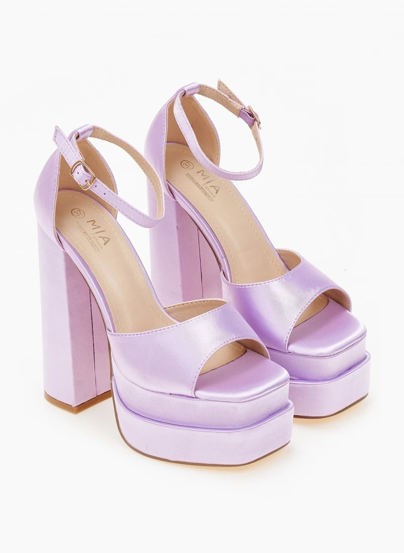 The Fashion Project Πέδιλα Platform με κλειστή φτέρνα - Λιλά 6 The Fashion Project Πέδιλα Platform με κλειστή φτέρνα - Λιλά - Image 6