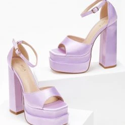The Fashion Project Πέδιλα Platform με κλειστή φτέρνα - Λιλά 9 The Fashion Project Πέδιλα Platform με κλειστή φτέρνα - Λιλά -Γόβες Εκπτώσεις pedila platform me kleisti fterna 103909 r90i