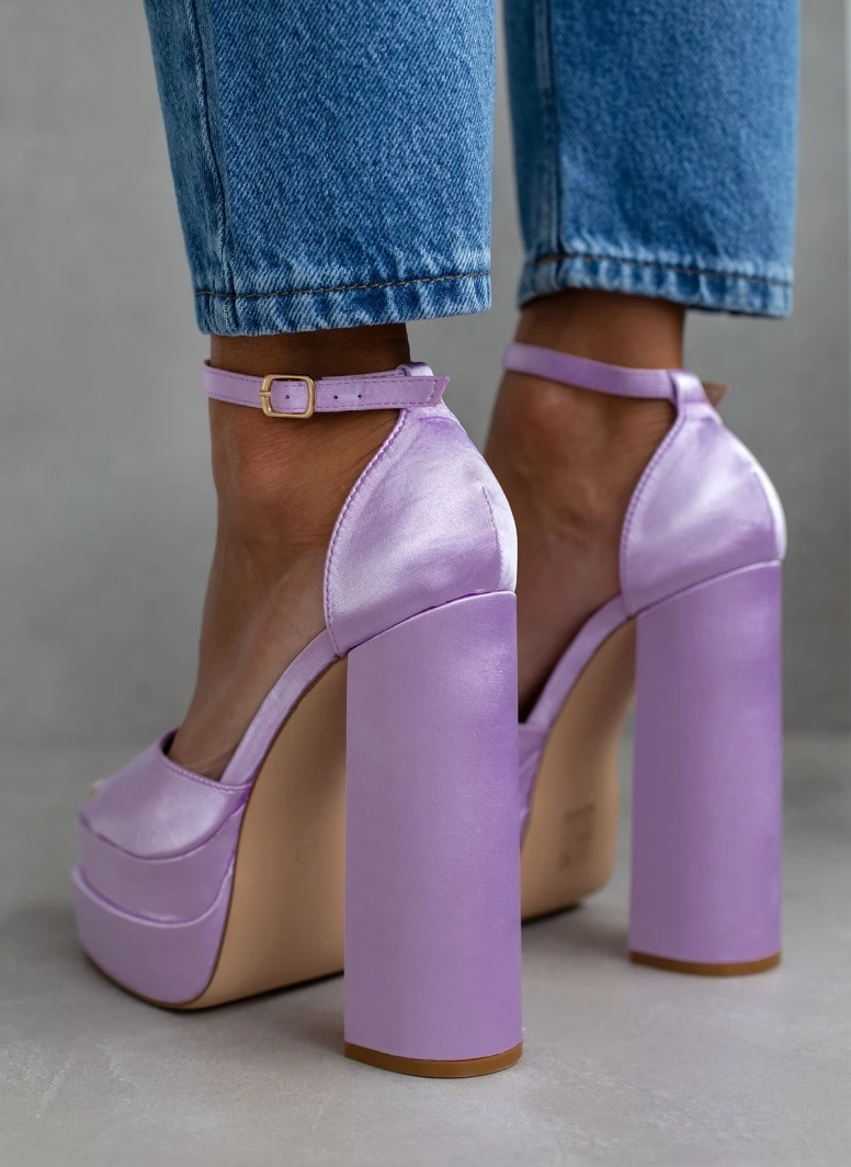 The Fashion Project Πέδιλα Platform με κλειστή φτέρνα - Λιλά 4 The Fashion Project Πέδιλα Platform με κλειστή φτέρνα - Λιλά - Image 4