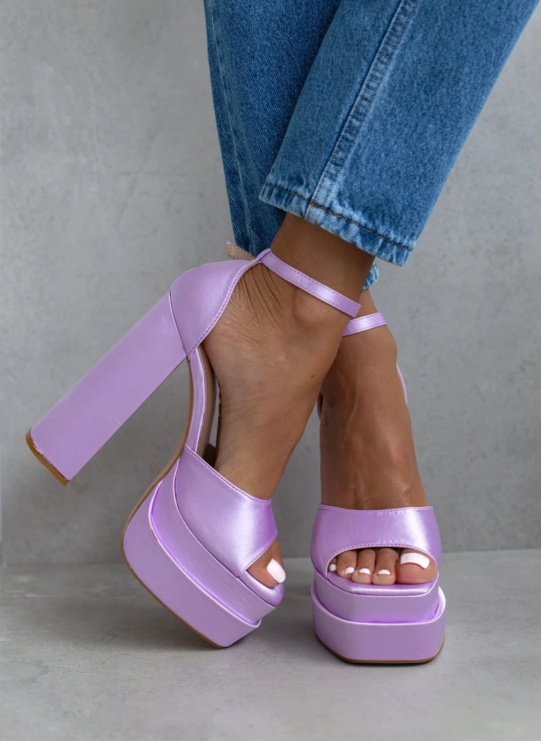The Fashion Project Πέδιλα Platform με κλειστή φτέρνα - Λιλά 1 The Fashion Project Πέδιλα Platform με κλειστή φτέρνα - Λιλά