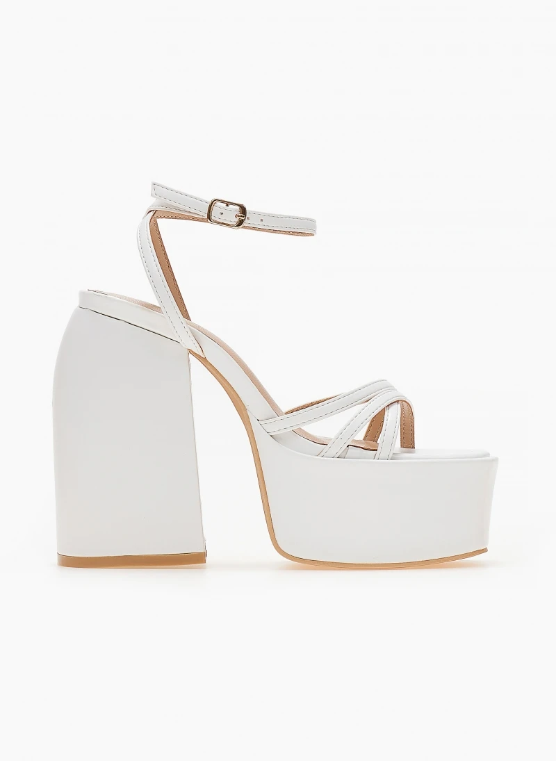 The Fashion Project Πέδιλα Platform με μπαρέτα - Λευκό 2 The Fashion Project Πέδιλα Platform με μπαρέτα - Λευκό - Image 2