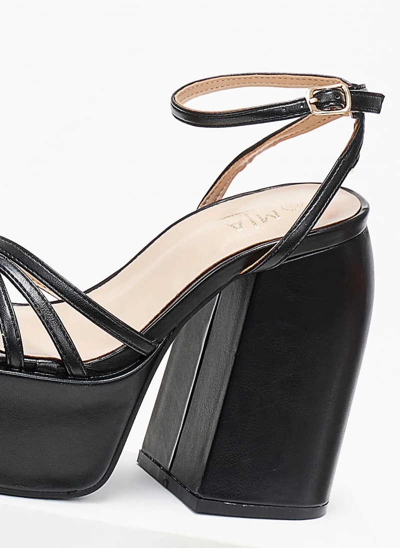 The Fashion Project Πέδιλα Platform με μπαρέτα - Μαύρο 3 The Fashion Project Πέδιλα Platform με μπαρέτα - Μαύρο - Image 3