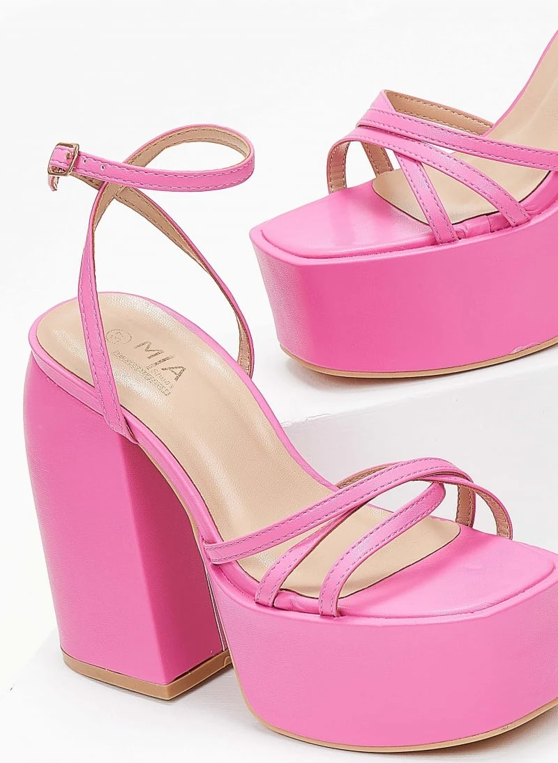 The Fashion Project Πέδιλα Platform με μπαρέτα - Φούξια 6 The Fashion Project Πέδιλα Platform με μπαρέτα - Φούξια - Image 6