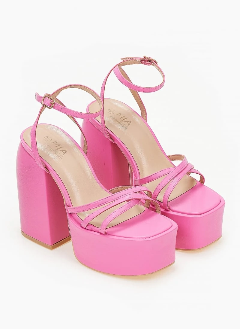 The Fashion Project Πέδιλα Platform με μπαρέτα - Φούξια 5 The Fashion Project Πέδιλα Platform με μπαρέτα - Φούξια - Image 5