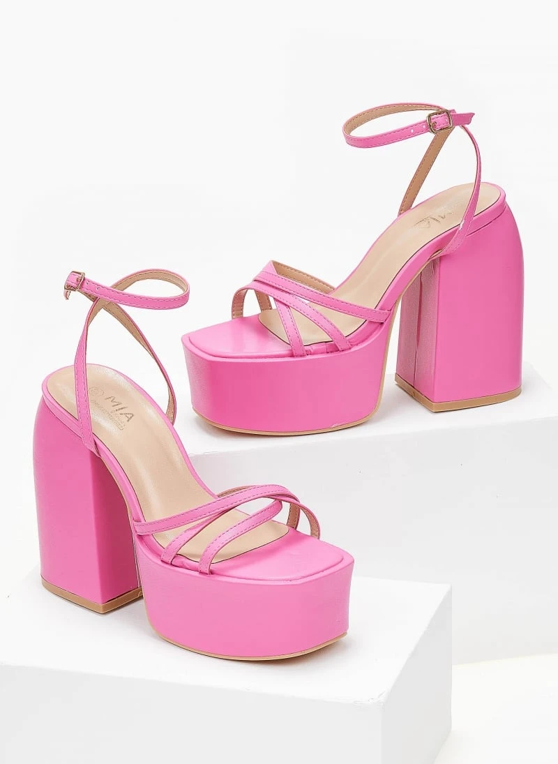 The Fashion Project Πέδιλα Platform με μπαρέτα - Φούξια 3 The Fashion Project Πέδιλα Platform με μπαρέτα - Φούξια - Image 3