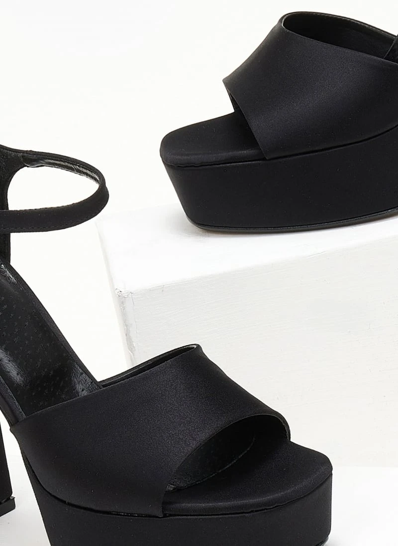 Πέδιλα Platform με μπαρέτα TFP - Μαύρο 8 Πέδιλα Platform με μπαρέτα TFP - Μαύρο - Image 8