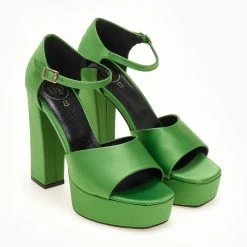 Πέδιλα Platform με μπαρέτα TFP - Πράσινο -Γόβες Εκπτώσεις pedila platform me mpareta tfp 107799 4kz2