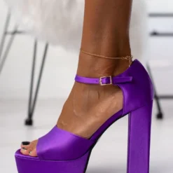 Πέδιλα Platform με μπαρέτα TFP - Μωβ -Γόβες Εκπτώσεις pedila platform me mpareta tfp 107800 0lop