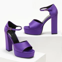 Πέδιλα Platform με μπαρέτα TFP - Μωβ -Γόβες Εκπτώσεις pedila platform me mpareta tfp 107800 f7e7