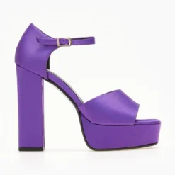 Πέδιλα Platform με μπαρέτα TFP - Μωβ -Γόβες Εκπτώσεις pedila platform me mpareta tfp 107800 lt66