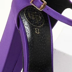 Πέδιλα Platform με μπαρέτα TFP - Μωβ -Γόβες Εκπτώσεις pedila platform me mpareta tfp 107800 sw9n