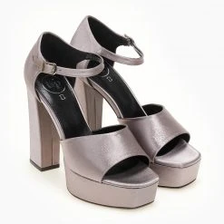 Πέδιλα Platform με μπαρέτα TFP - Ατσαλί -Γόβες Εκπτώσεις pedila platform me mpareta tfp 107801 pms2