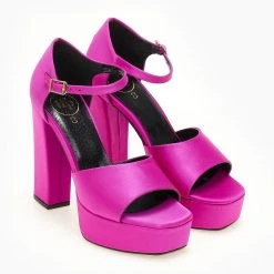 Πέδιλα Platform με μπαρέτα TFP - Magenta -Γόβες Εκπτώσεις pedila platform me mpareta tfp 107802 amn3