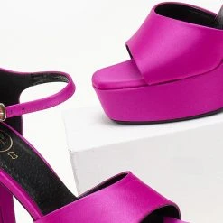 Πέδιλα Platform με μπαρέτα TFP - Magenta -Γόβες Εκπτώσεις pedila platform me mpareta tfp 107802 xfvf