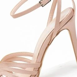 Πέδιλα ρετρό σατέν με μπαρέτα Tfp - Nude -Γόβες Εκπτώσεις pedila retro saten me mpareta tfp 108632 z6ku