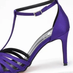 Πέδιλα σατέν με ρετρό σχέδιο Tfp Exclusive - Μωβ -Γόβες Εκπτώσεις pedila saten me retro sxedio tfp exclusive 108377 04om