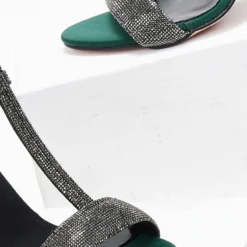 Πέδιλα σατέν με Strass Tfp - Κυπαρισσί 10 Πέδιλα σατέν με Strass Tfp - Κυπαρισσί -Γόβες Εκπτώσεις pedila saten me strass tfp 109290 40n3