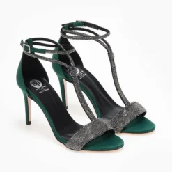 Πέδιλα σατέν με Strass Tfp - Κυπαρισσί 8 Πέδιλα σατέν με Strass Tfp - Κυπαρισσί -Γόβες Εκπτώσεις pedila saten me strass tfp 109290 unsb