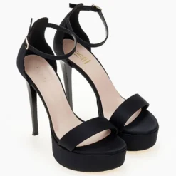 Estil Πέδιλα σατέν TFP με κλειστή φτέρνα - Μαύρο -Γόβες Εκπτώσεις pedila saten tfp me kleisti fterna 104192 k13g