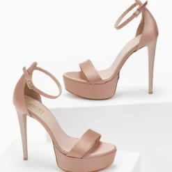 Estil Πέδιλα σατέν TFP με κλειστή φτέρνα - Nude -Γόβες Εκπτώσεις pedila saten tfp me kleisti fterna 104193 6uzj 1