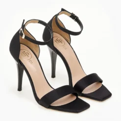 Πέδιλα σατέν TFP με μπαρέτα - Μαύρο -Γόβες Εκπτώσεις pedila saten tfp me mpareta 100446 97jw 1