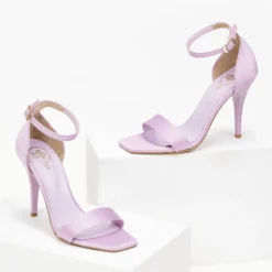 Πέδιλα σατέν TFP με μπαρέτα - Λιλά -Γόβες Εκπτώσεις pedila saten tfp me mpareta 100447 99g1