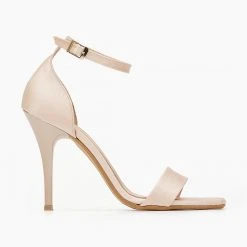 Πέδιλα σατέν TFP με μπαρέτα - Nude -Γόβες Εκπτώσεις pedila saten tfp me mpareta 100764 5e08