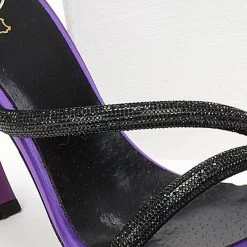 Πέδιλα σατέν με Strass TFP - Μωβ -Γόβες Εκπτώσεις pedila sate΄n me strass tfp 107822 zkn9 1