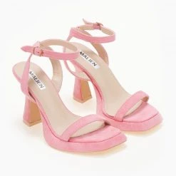 The Fashion Project Πέδιλα Suede με ιδιαίτερη φιάπα - Ροζ -Γόβες Εκπτώσεις pedila suede me idiaiteri fiapa 105226 grc2 1