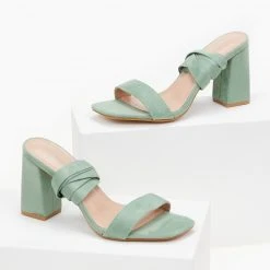 The Fashion Project Πέδιλα Suede με κορδόνια - Μέντα 9 The Fashion Project Πέδιλα Suede με κορδόνια - Μέντα -Γόβες Εκπτώσεις pedila suede me kordonia 100355 k6lm