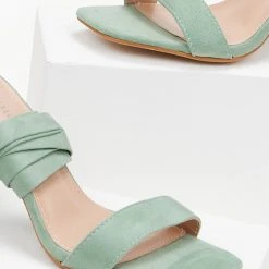 The Fashion Project Πέδιλα Suede με κορδόνια - Μέντα 11 The Fashion Project Πέδιλα Suede με κορδόνια - Μέντα -Γόβες Εκπτώσεις pedila suede me kordonia 100355 nnsm