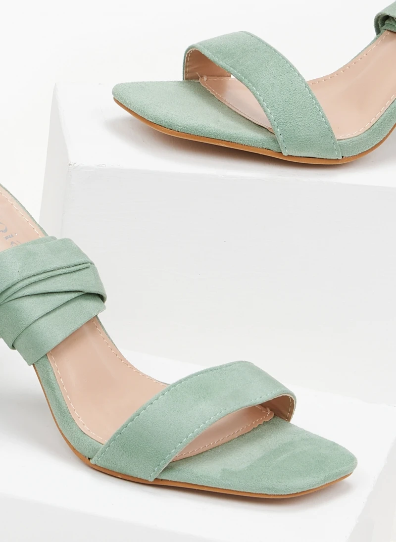 The Fashion Project Πέδιλα Suede με κορδόνια - Μέντα 5 The Fashion Project Πέδιλα Suede με κορδόνια - Μέντα - Image 5
