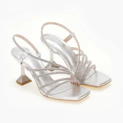 Πέδιλα TFP δερμάτινα με ιριδίζον Strass - Ασημί 9 Πέδιλα TFP δερμάτινα με ιριδίζον Strass - Ασημί -Γόβες Εκπτώσεις pedila tfp dermatina me iridizon strass 105388 24tk