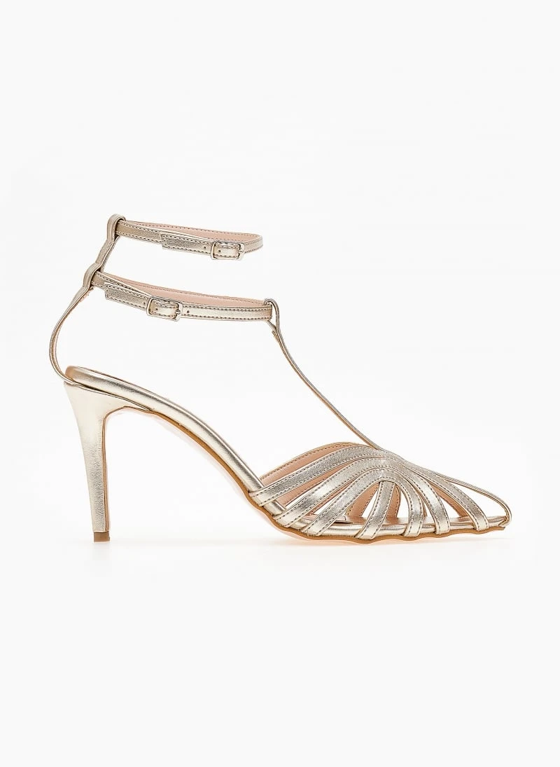 Πέδιλα TFP Retro με διπλή μπαρέτα - Χρυσό 2 Πέδιλα TFP Retro με διπλή μπαρέτα - Χρυσό - Image 2