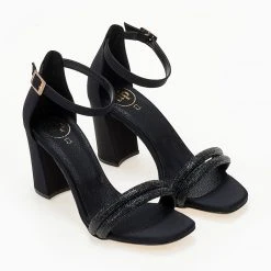 Πέδιλα TFP με διπλή σειρά Strass - Μαύρο 11 Πέδιλα TFP με διπλή σειρά Strass - Μαύρο -Γόβες Εκπτώσεις pedila tfp me dipli seira strass 104300 gv7v