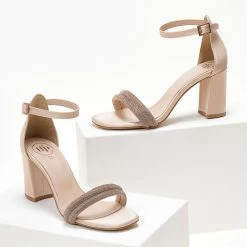 Πέδιλα TFP με διπλή σειρά Strass - Nude 6 Πέδιλα TFP με διπλή σειρά Strass - Nude -Γόβες Εκπτώσεις pedila tfp me dipli seira strass 104761 d6c1