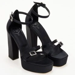 Πέδιλα TFP με διπλό λουράκι - Μαύρο 8 Πέδιλα TFP με διπλό λουράκι - Μαύρο -Γόβες Εκπτώσεις pedila tfp me diplo louraki 104914 flud