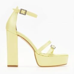 Πέδιλα TFP με διπλό λουράκι - Λεμονί 8 Πέδιλα TFP με διπλό λουράκι - Λεμονί -Γόβες Εκπτώσεις pedila tfp me diplo louraki 104915 kn9t